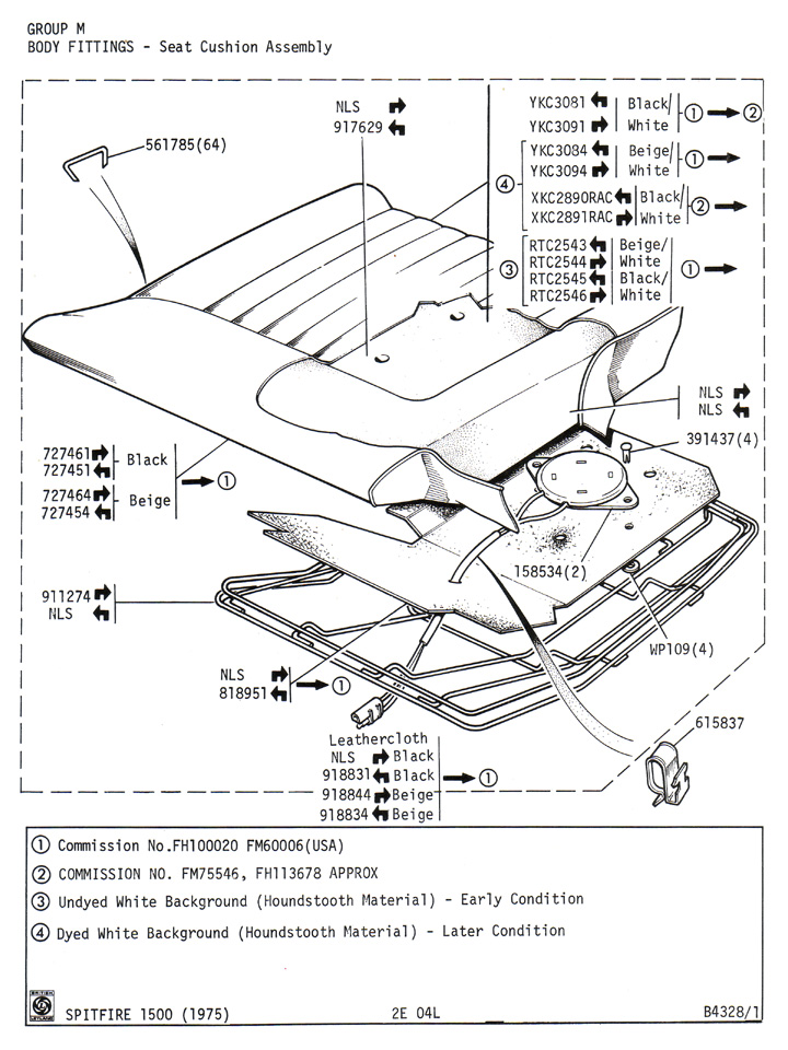 Seat Cushion Assembly Canley Classics