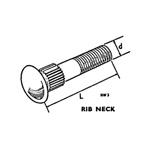 Bolt - Carriage (Rib Neck)