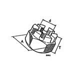 Nut - Hex - Castle - National Thread