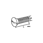 Screw - Raised Head - Oval Countersunk (90°)