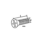 Setscrew - Cross Recess - Flat Countersunk 80° Head
