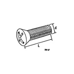 Setscrew - Cross Recess - Oval Countersunk Head