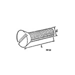 Setscrew - Flat Countersunk 80° Head