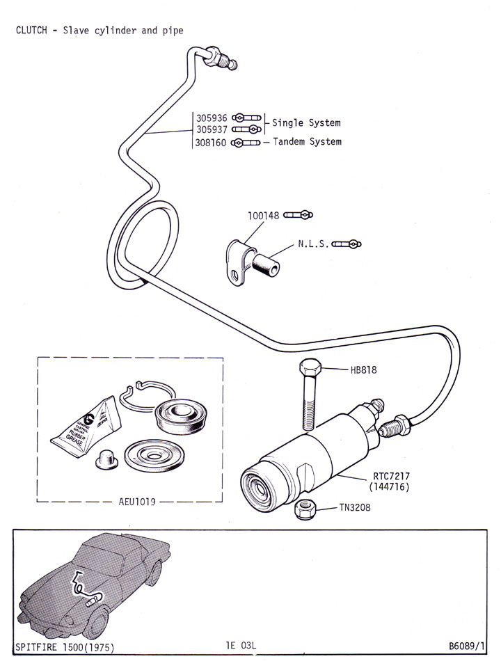 thumbnail image 2 of Clutch Master To Slave Pipe – Triumph Spitfire 1963-1980, SCPL-British 305936 2 of 5