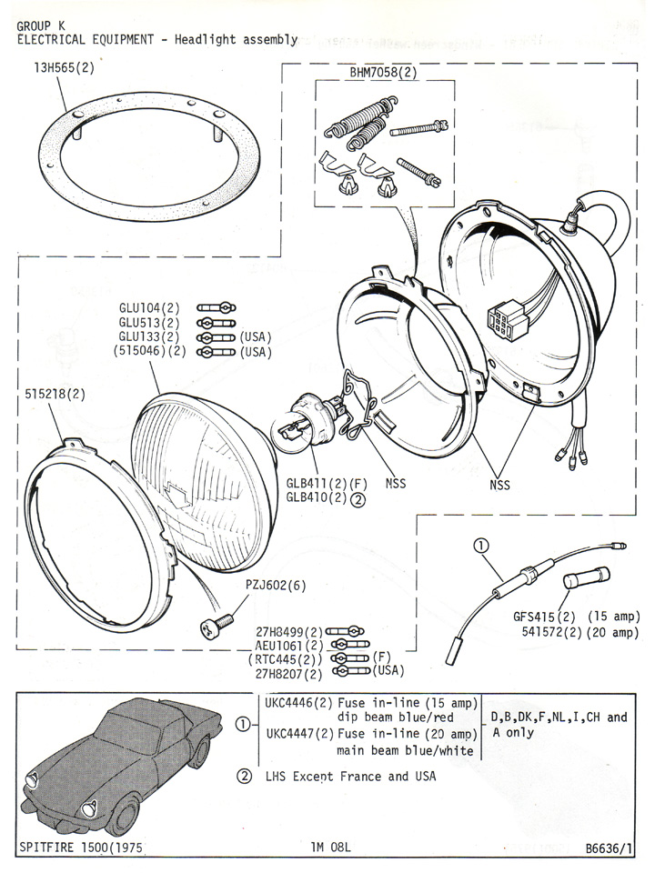 Headlight Assembly   Canley Classics